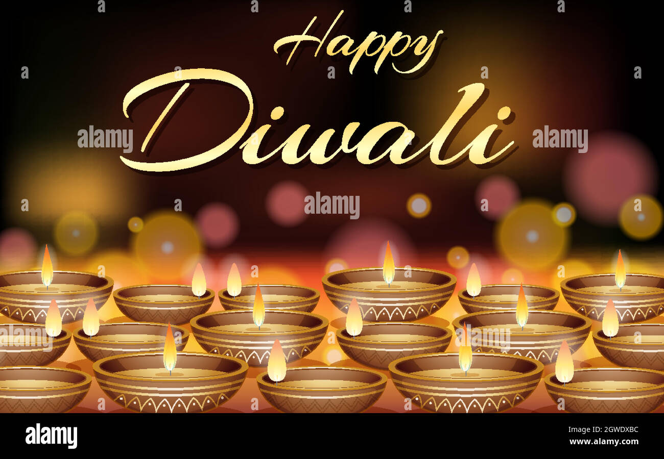 Poster design for happy Diwali Stock Vector Image & Art - Alamy