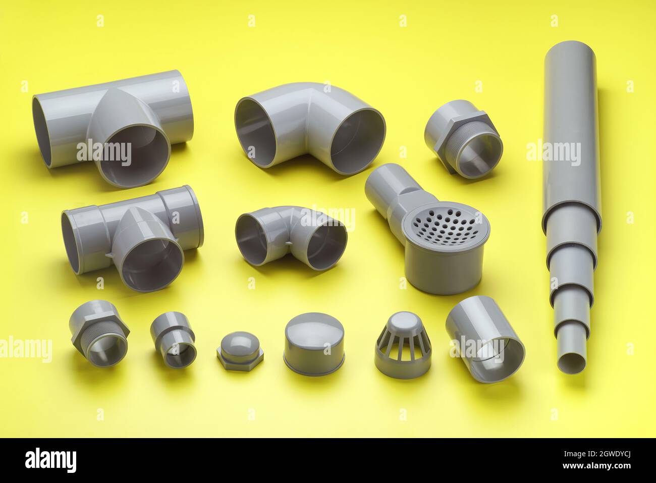 UPVC & CPVC Fittings for polypropylene pipes. Elements for pipelines