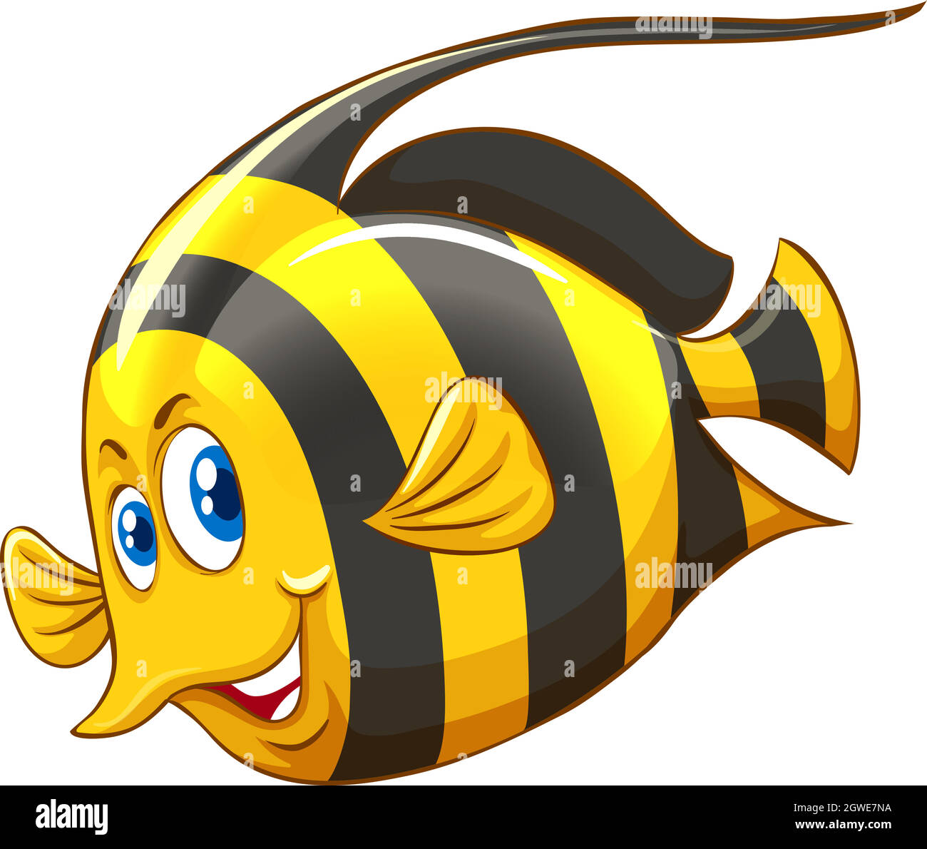 Fish with yellow and black striped Stock Vector Image & Art Alamy