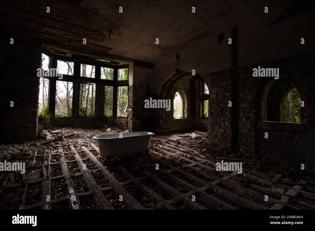 Gothic house interior dark hi-res stock photography and images - Alamy