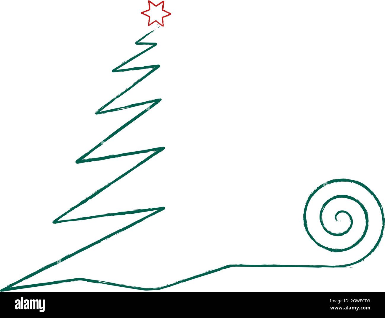 abstract Christmas tree, christmas design template, vector eps 10 Stock Vector