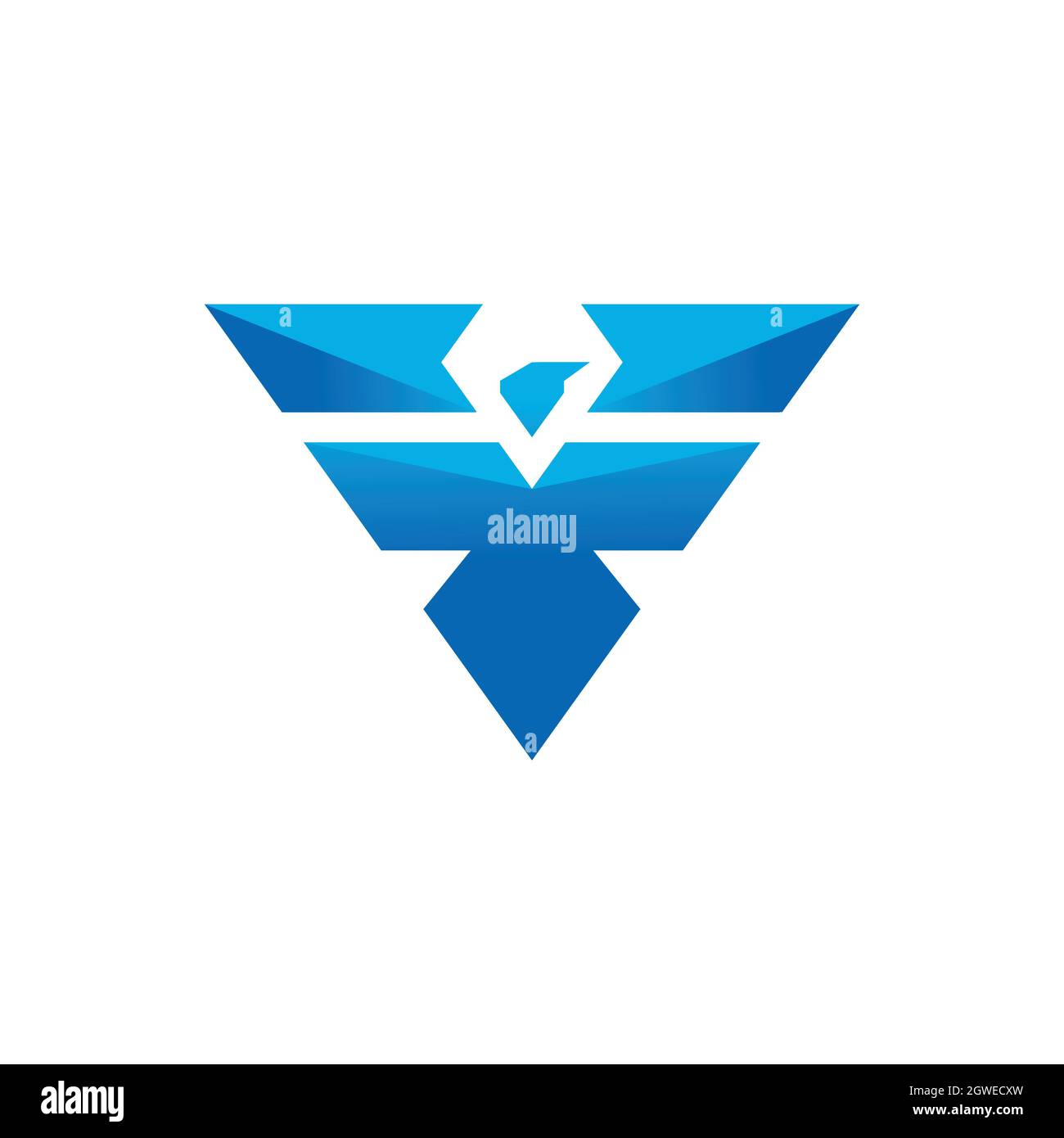 eagle letter V logo icon flat vector concept graphic design Stock Vector
