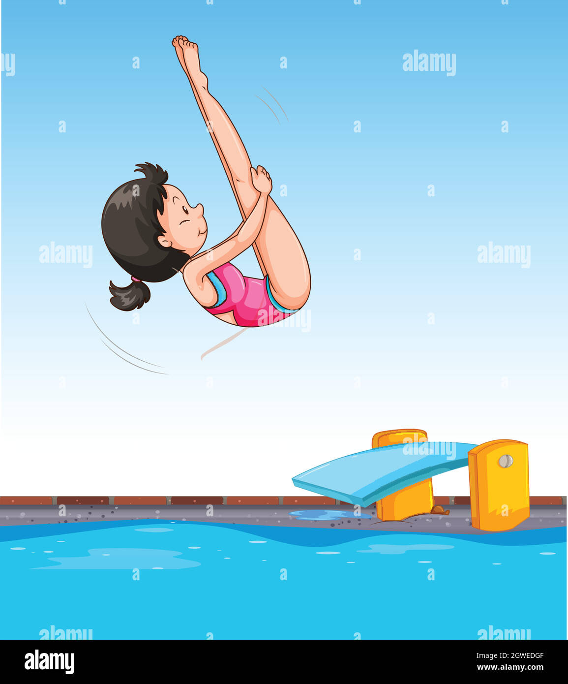Olympics diving Stock Vector Images Alamy