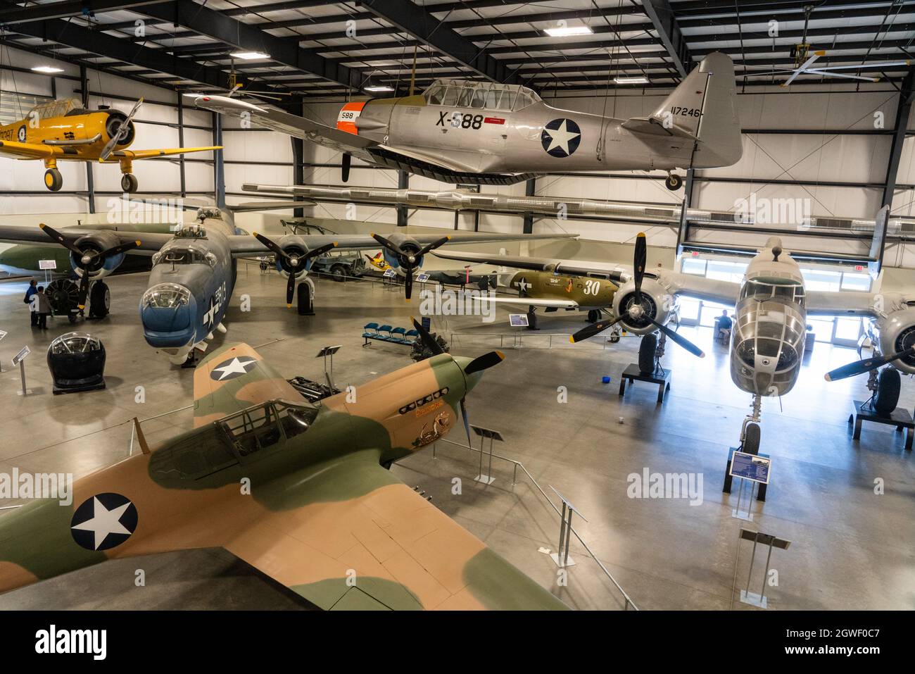 World War II military aricraft in the Pima Air & Space Museum, Tucson ...