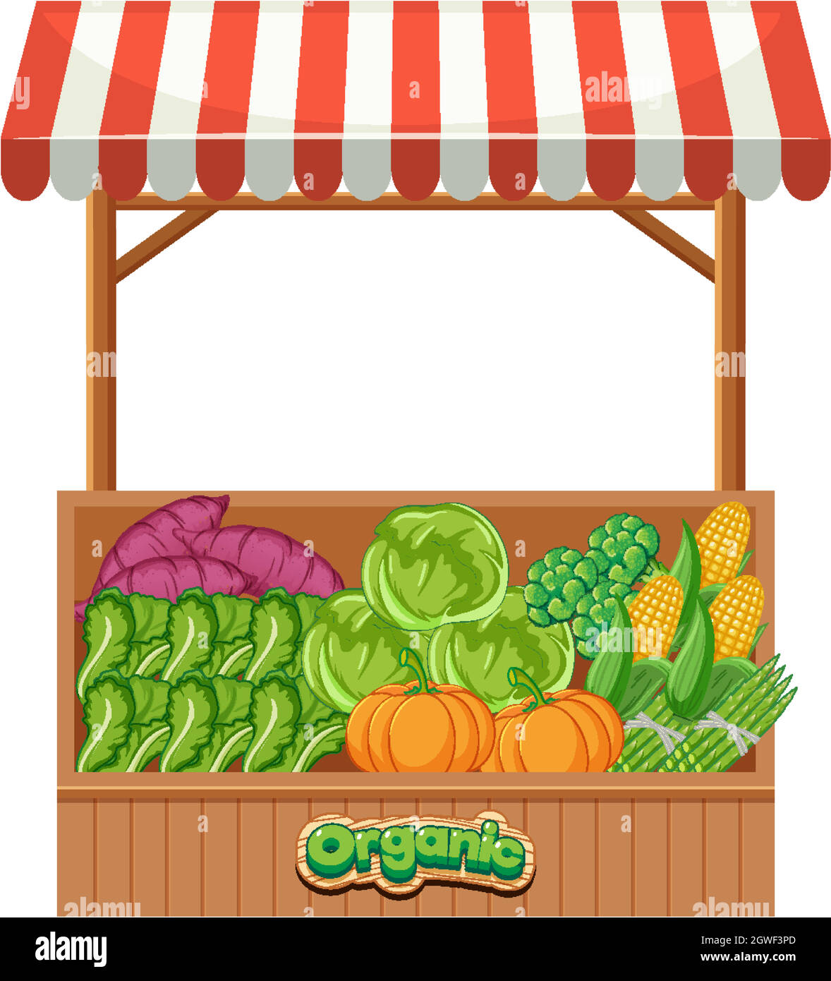 Vegetable vendor Stock Vector Images - Alamy