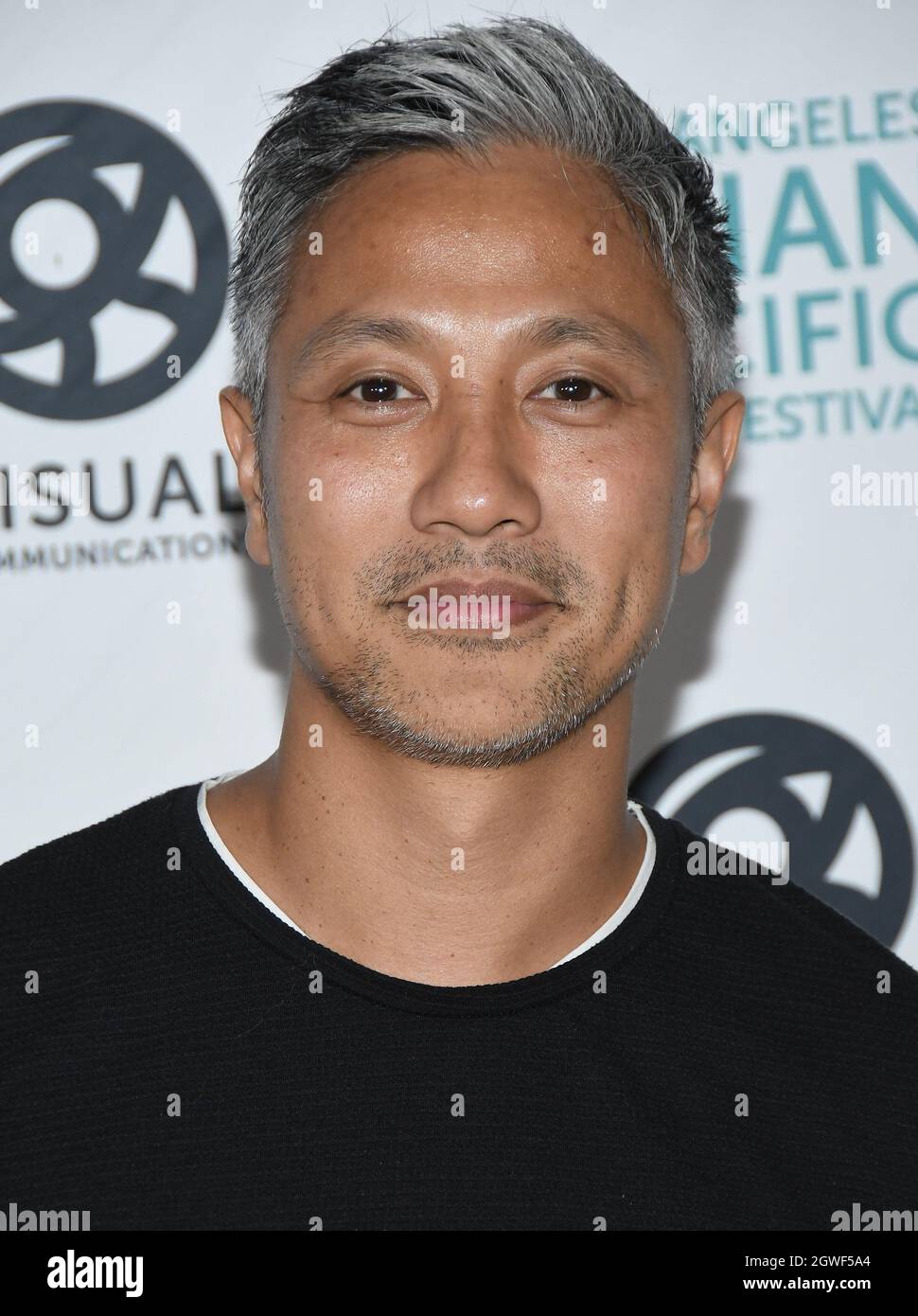 Alain Uy arrives at the 2021 Los Angeles Asian Pacific Film Festival
