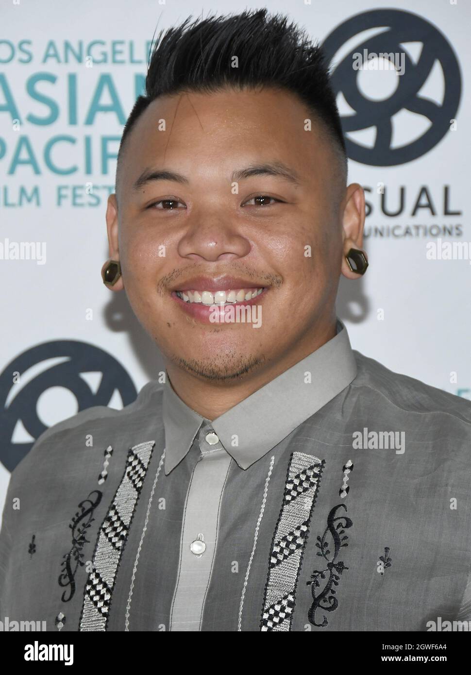 AJ Rafael arrives at the 2021 Los Angeles Asian Pacific Film Festival