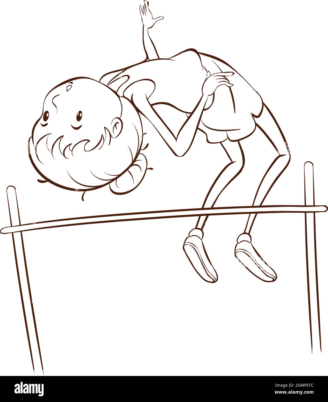 A plain drawing of a girl with a flexible body Stock Vector Image & Art Alamy