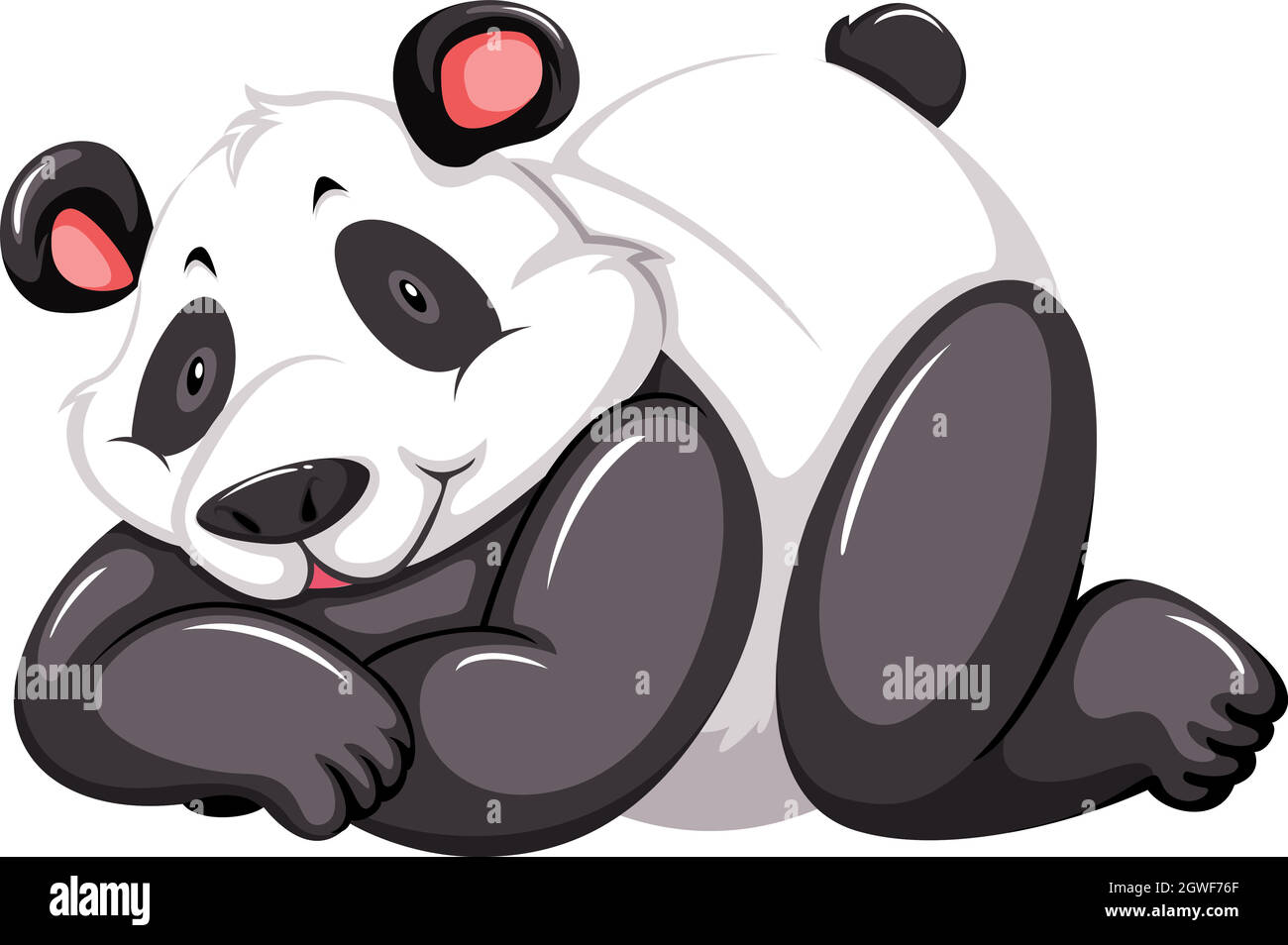 Adorable panda Stock Vector