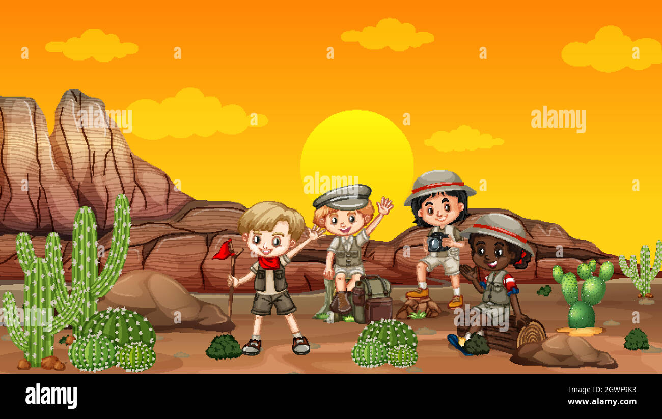 Boy camping desert hi-res stock photography and images - Alamy