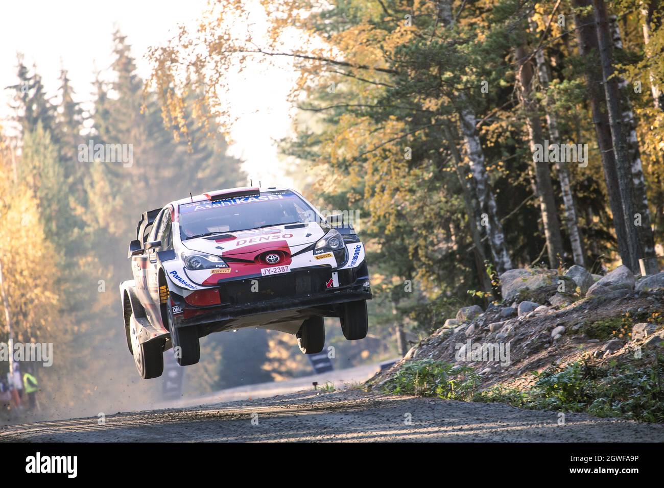 18 Katsuta Takamoto Jpn Johnston ron Irl Toyota Gazoo Racing Wrt Toyota Yaris Wrc Action During The 21 Rally Finland 10th Round Of The 21 Fia Wrc Fia World Rally Championship From