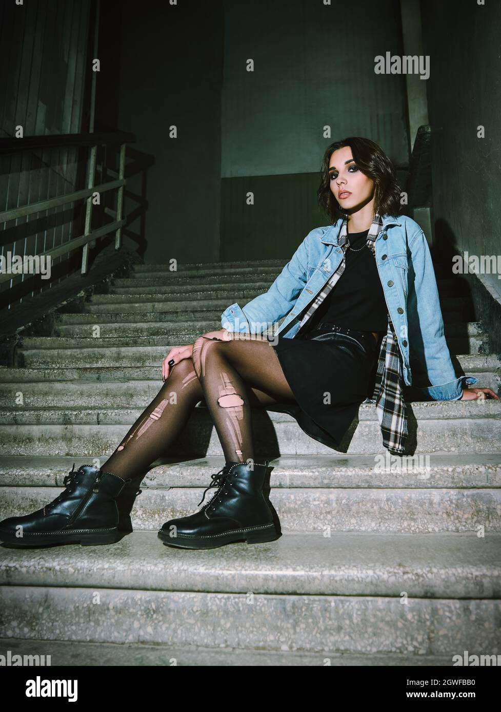 Grunge jean shop jacket