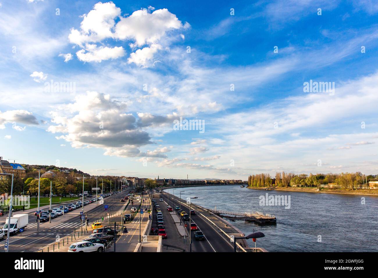 Sunset on margaret bridge hi-res stock photography and images - Alamy
