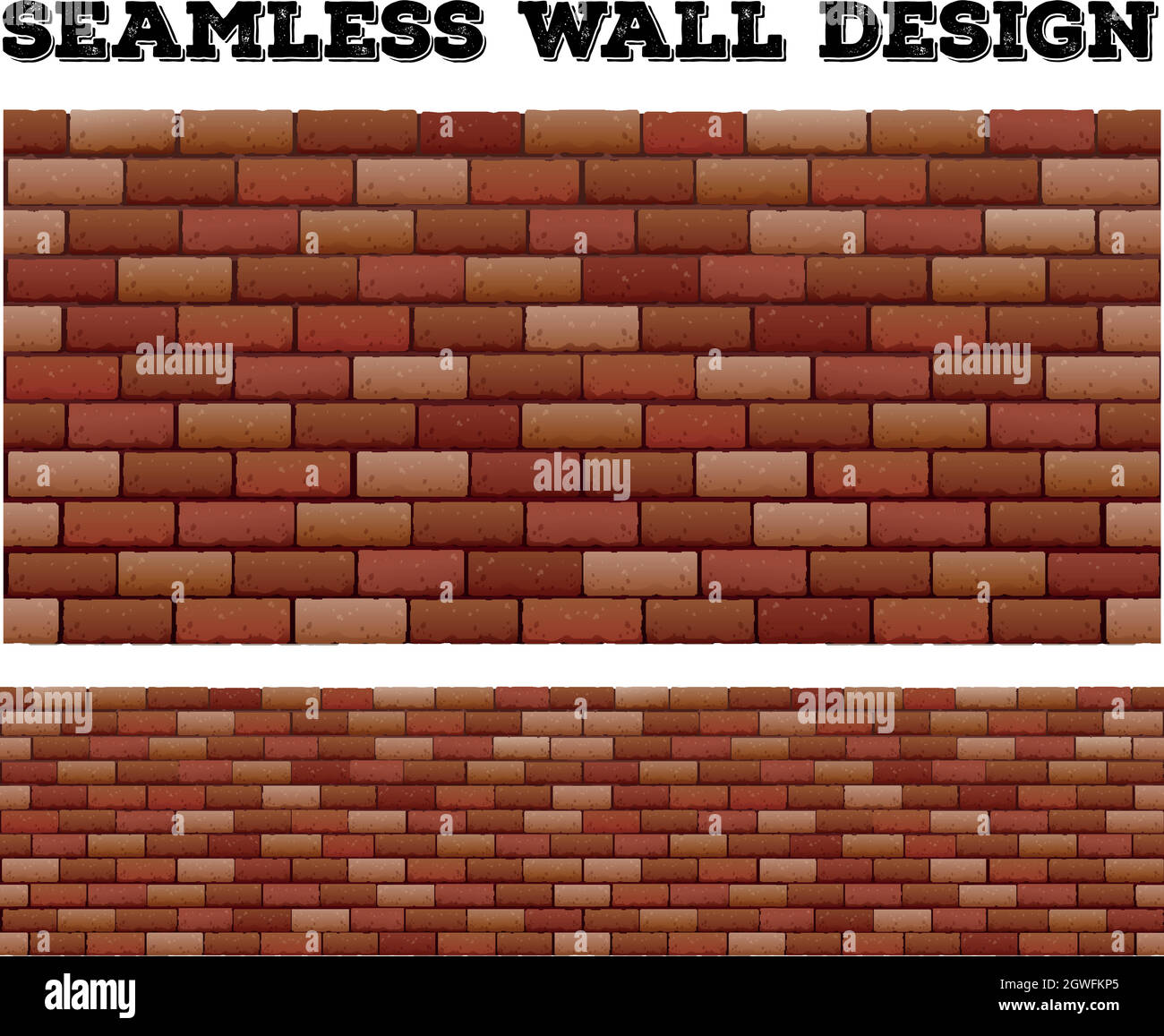 Seamless brick wall design Stock Vector Image & Art - Alamy