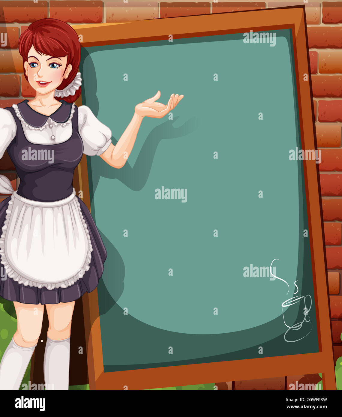 Waitress Stock Vector