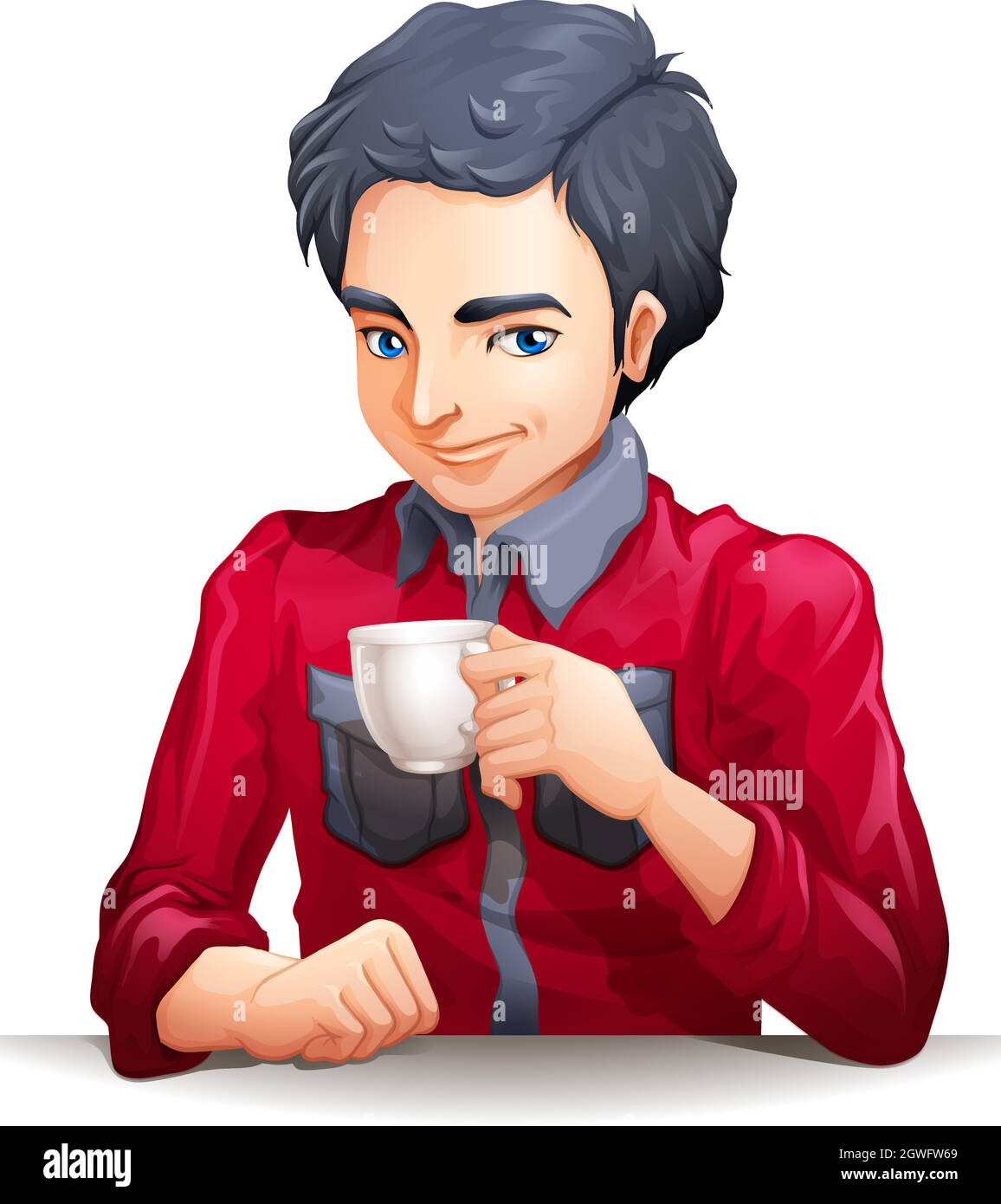 Person holding cup of coffee Cut Out Stock Images & Pictures - Alamy