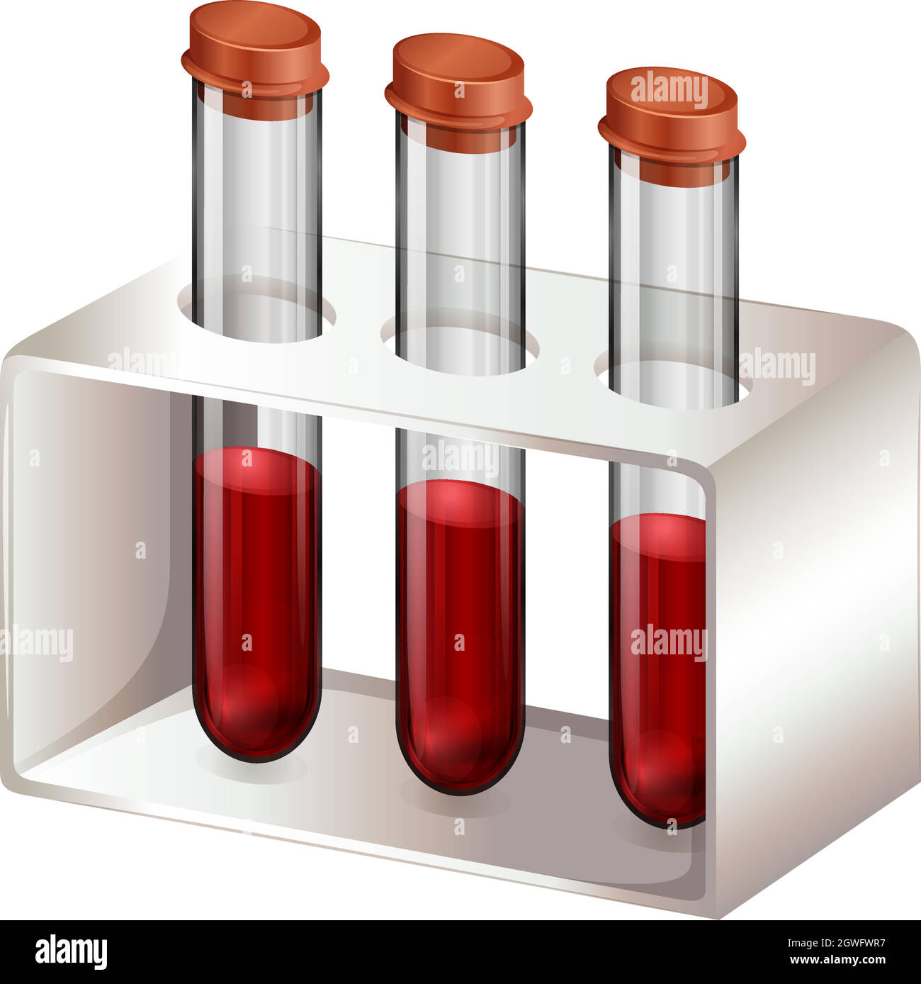 Laboratory test tubes solution Stock Vector Images - Alamy