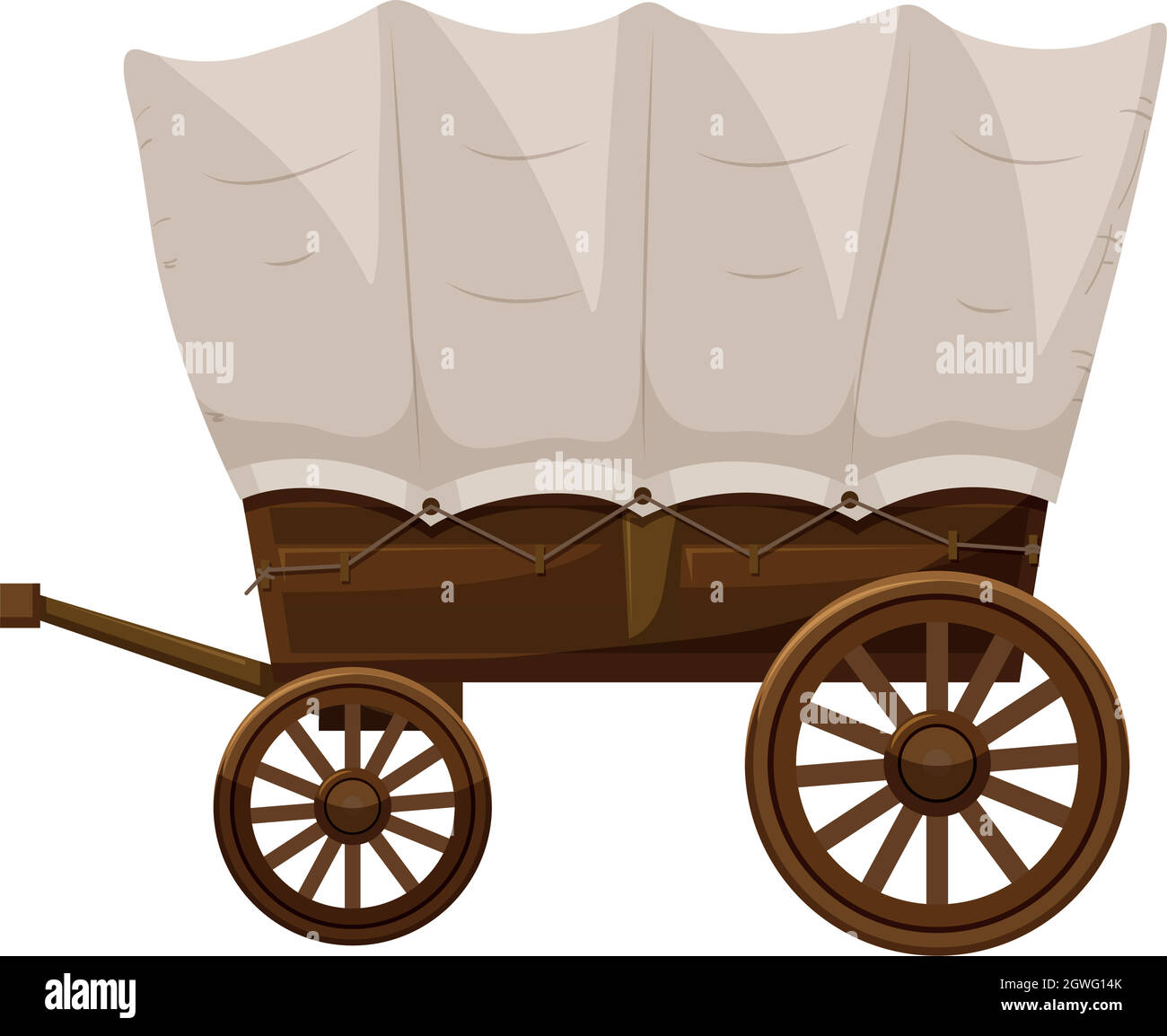 Chuck wagon illustration Stock Vector Images - Alamy