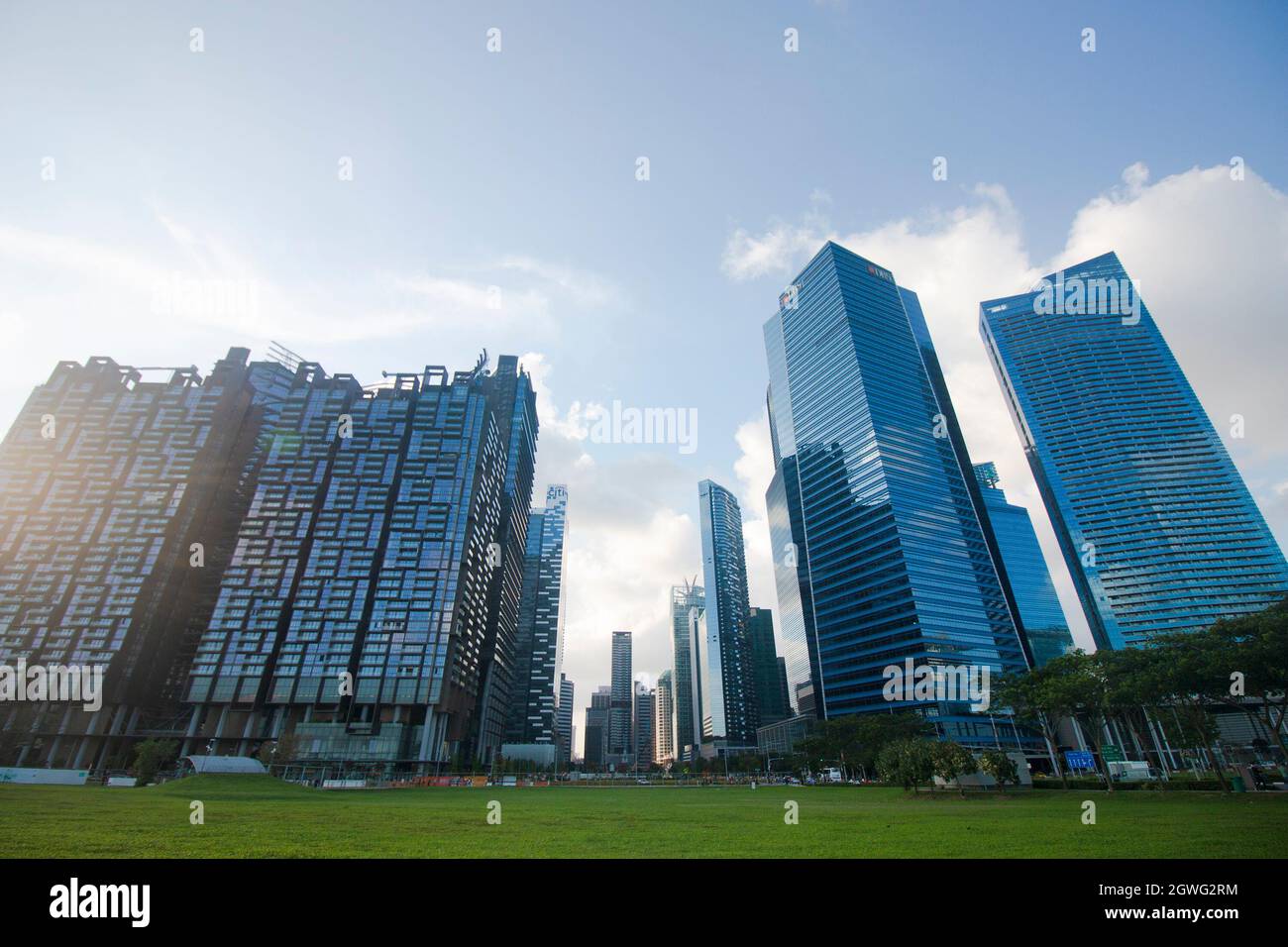 DBS Bank Headquarters located at Marina Bay Singapore Stock Photo