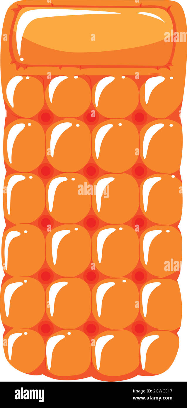 Orange floating mat on white background Stock Vector Image & Art Alamy