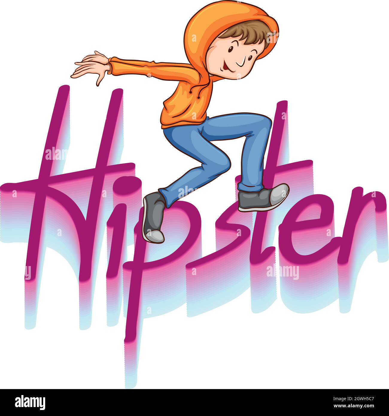 Hip text Stock Vector Images - Alamy