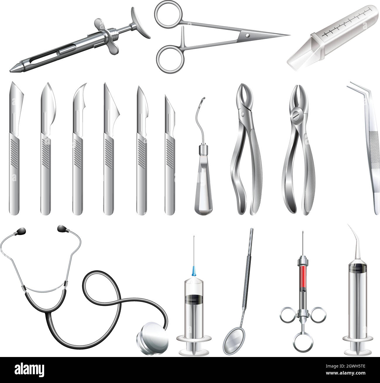 Dental tools Stock Vector