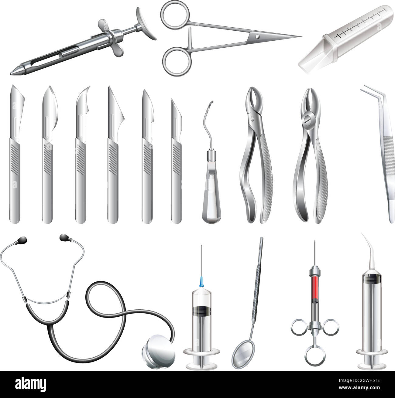 Dentist tools Stock Vector Images Alamy