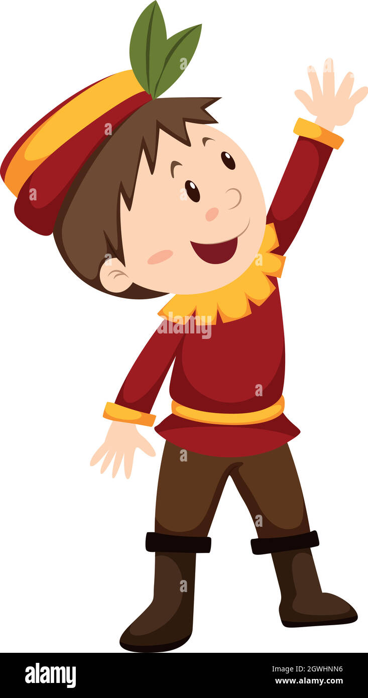 Boy in hunter costume Stock Vector Image & Art Alamy