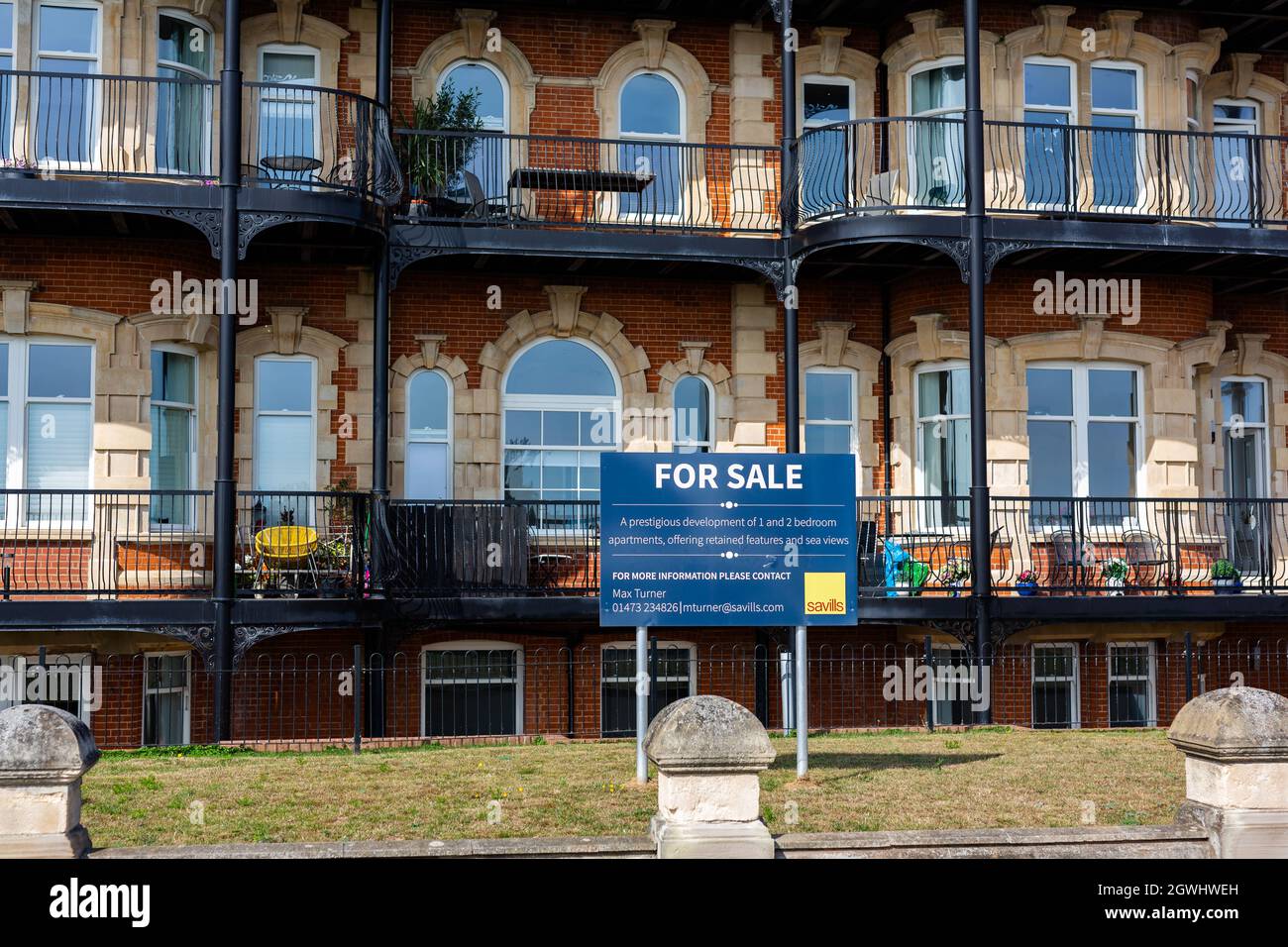 Felixstowe Suffolk UK September 17 2021 The old Cliff Hotel on