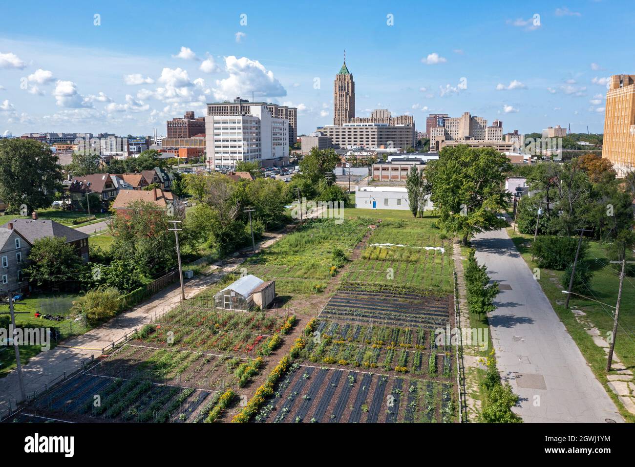 Detroit, Michigan - A nonprofit farm in midtown Detroit, called the