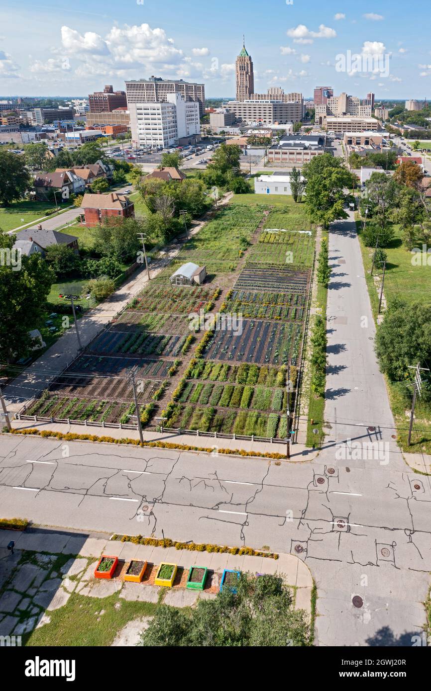 Detroit, Michigan - A nonprofit farm in midtown Detroit, called the