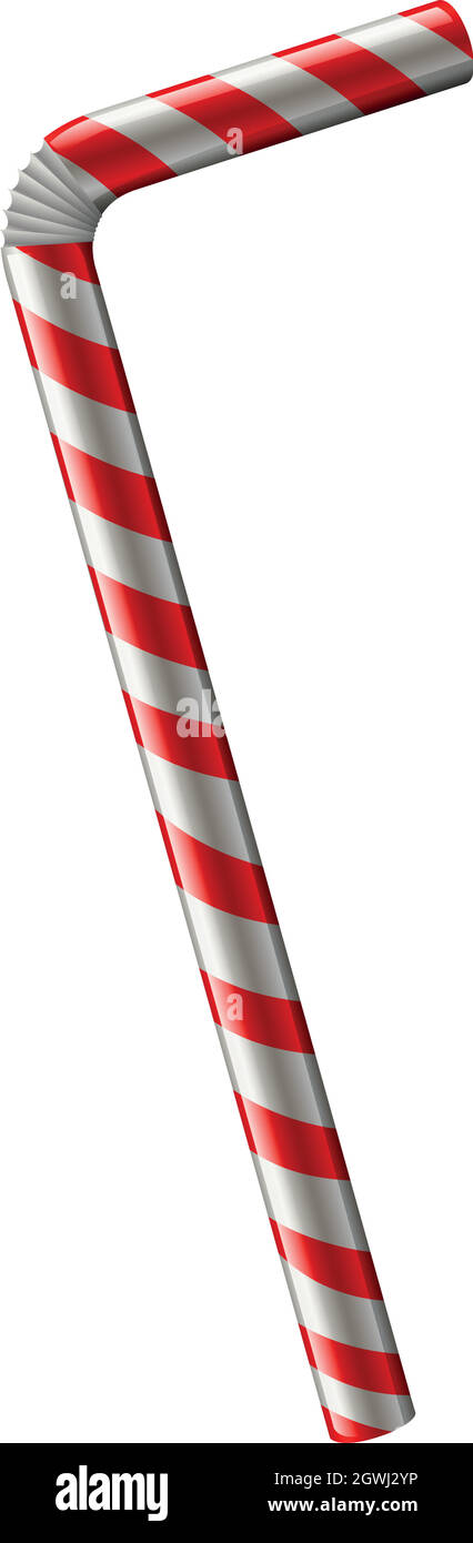 Straw in red and white color Stock Vector Image & Art - Alamy