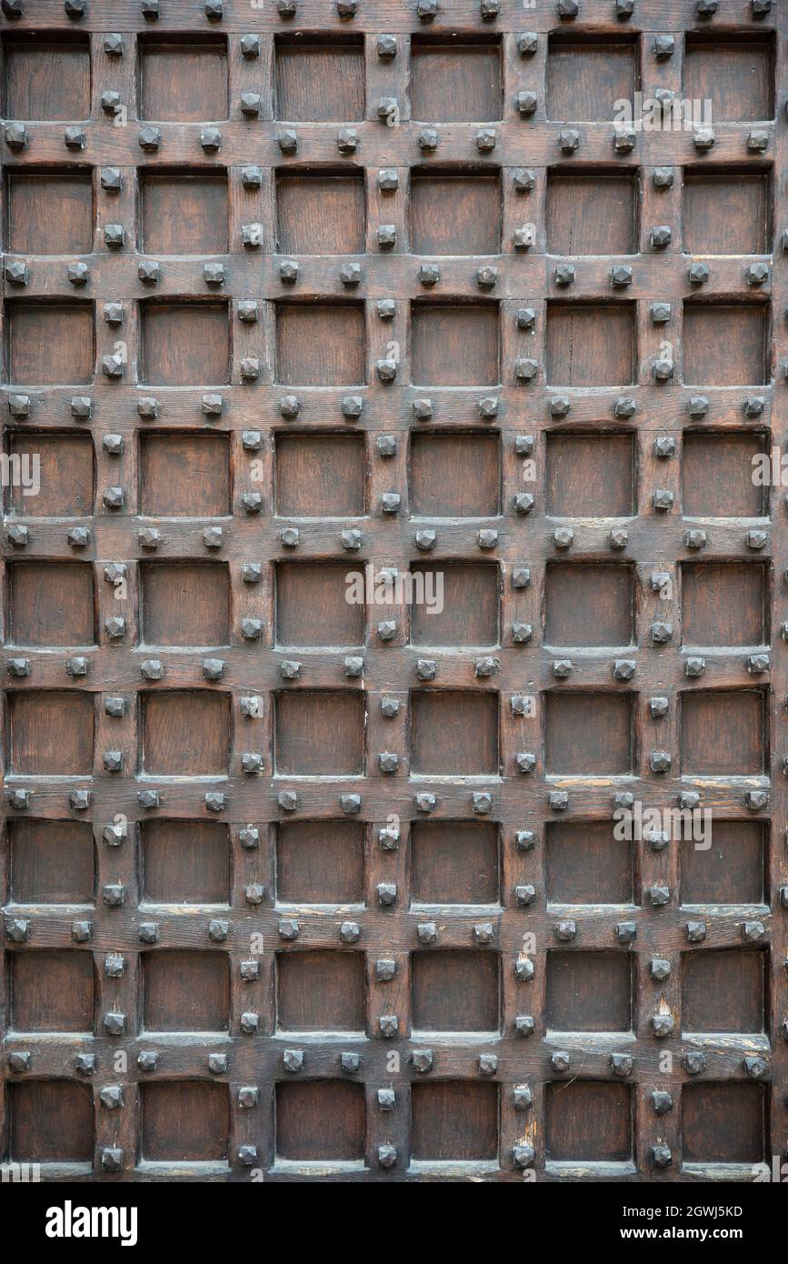 Wood Door Wrought Iron High Resolution Stock Photography and Images - Alamy