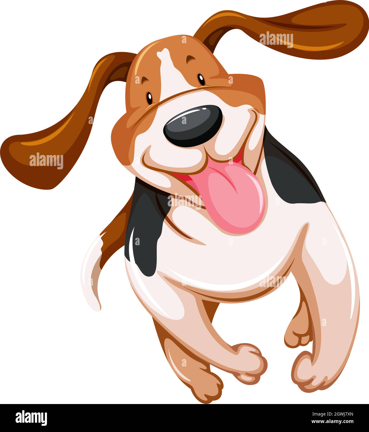 Playful puppy Stock Vector