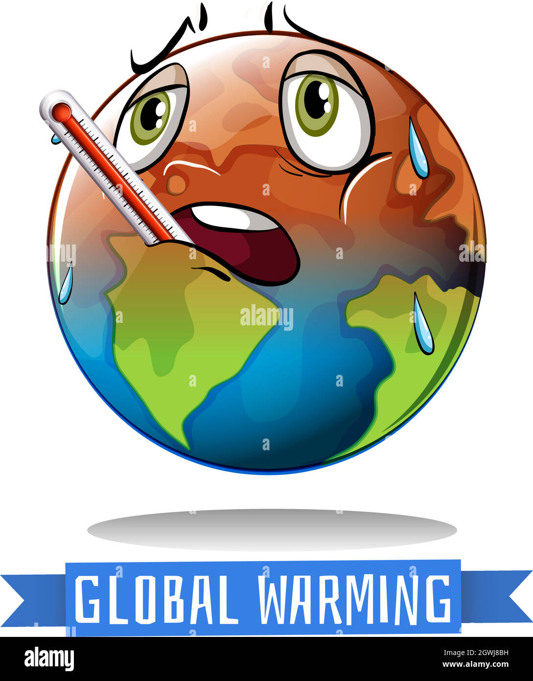 Drawing Global Warming Greenhouse Effect High Resolution Stock Photography And Images Alamy