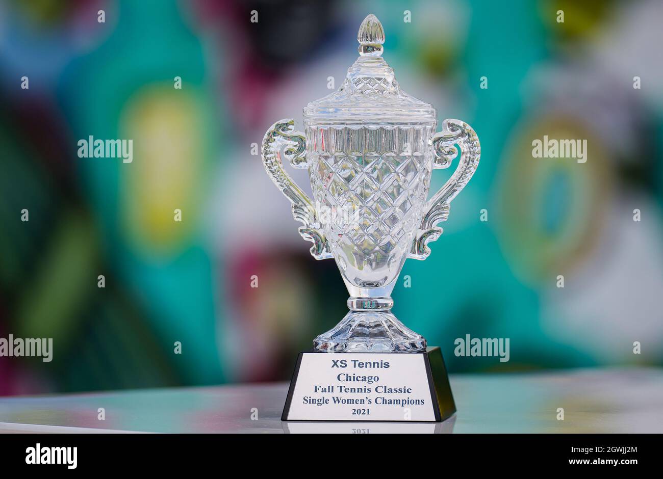 Champions Trophy of the 2021 Chicago Fall Tennis Classic WTA 500 tennis  tournament on October 2, 2021 in Chicago, USA - Photo: Rob  Prange/DPPI/LiveMedia Stock Photo - Alamy