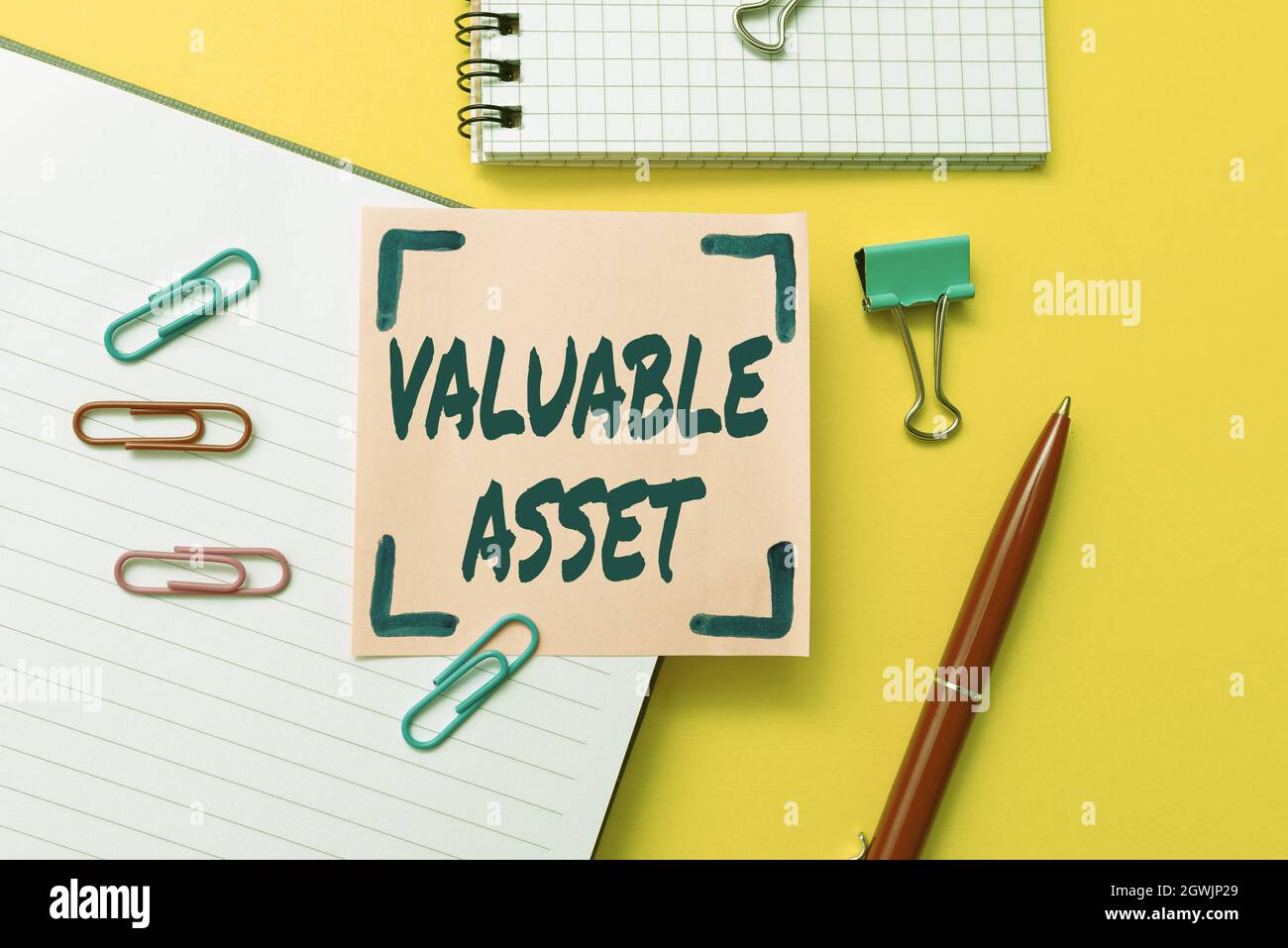 Sign displaying Valuable Asset. Word Written on Your most valuable