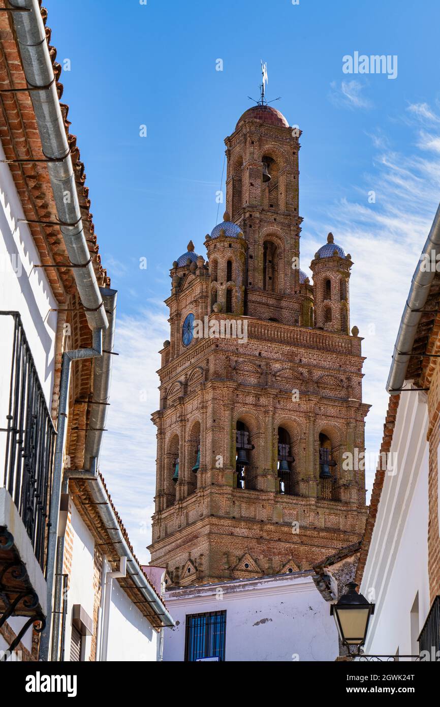 Church of Our Lady of Granada, Llerena, Extremadura in Spain Stock Photo