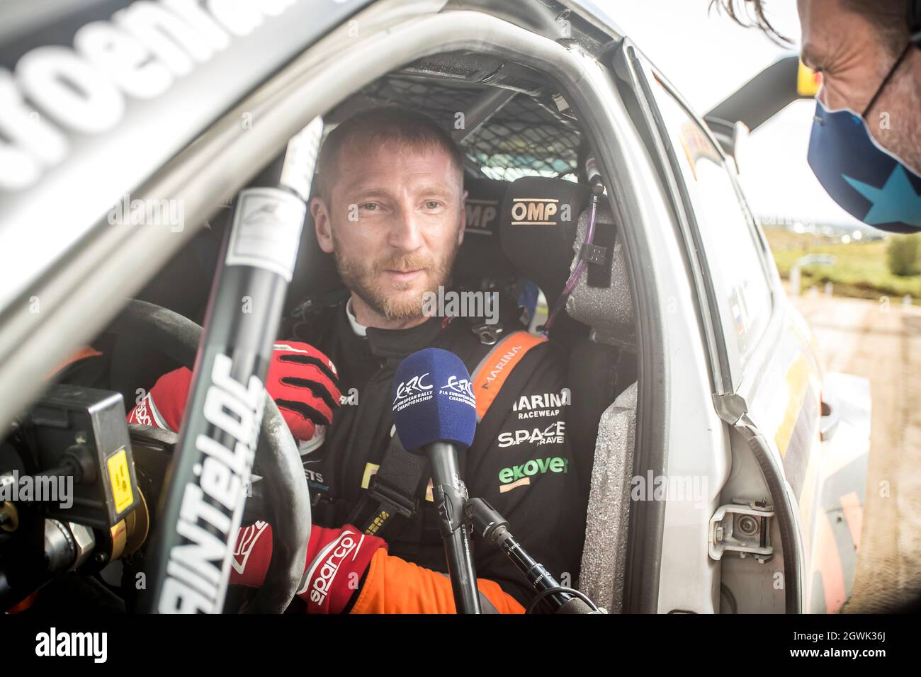 LUKYANUK Alexey (RUS),Alexey ARNAUTOV (RUS), SAINTELOC JUNIOR TEAM, citroen C3, portrait during the 2021 FIA ERC Rallye Serras de Fafe e Felgueiras, 6th round of the 2021 FIA European Rally Championship, from October 1 to 3, 2021 in Fafe, Portugal - Photo Grégory Lenormand / DPPI Stock Photo