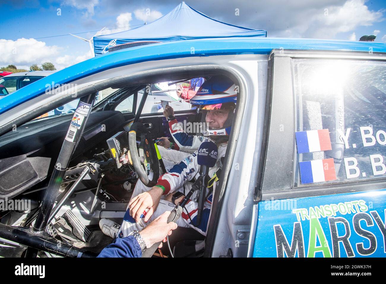 BONATO Yoann (FRA) , BOULLOUD Benjamin (FRA), CHL SPORT AUTO, Citroen C3, portrait during the 2021 FIA ERC Rallye Serras de Fafe e Felgueiras, 6th round of the 2021 FIA European Rally Championship, from October 1 to 3, 2021 in Fafe, Portugal - Photo Grégory Lenormand / DPPI Stock Photo
