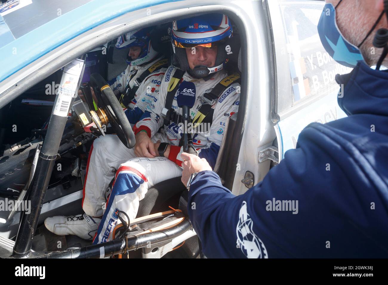 BONATO Yoann (FRA) , BOULLOUD Benjamin (FRA), CHL SPORT AUTO, Citroen C3, portrait during the 2021 FIA ERC Rallye Serras de Fafe e Felgueiras, 6th round of the 2021 FIA European Rally Championship, from October 1 to 3, 2021 in Fafe, Portugal - Photo Grégory Lenormand / DPPI Stock Photo