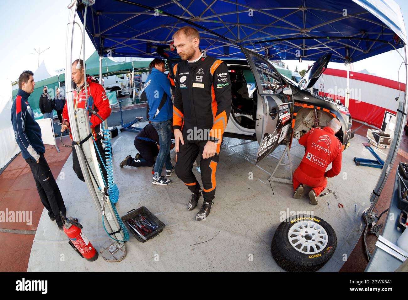 LUKYANUK Alexey (RUS),Alexey ARNAUTOV (RUS), SAINTELOC JUNIOR TEAM, citroen C3, portrait during the 2021 FIA ERC Rallye Serras de Fafe e Felgueiras, 6th round of the 2021 FIA European Rally Championship, from October 1 to 3, 2021 in Fafe, Portugal - Photo Grégory Lenormand / DPPI Stock Photo