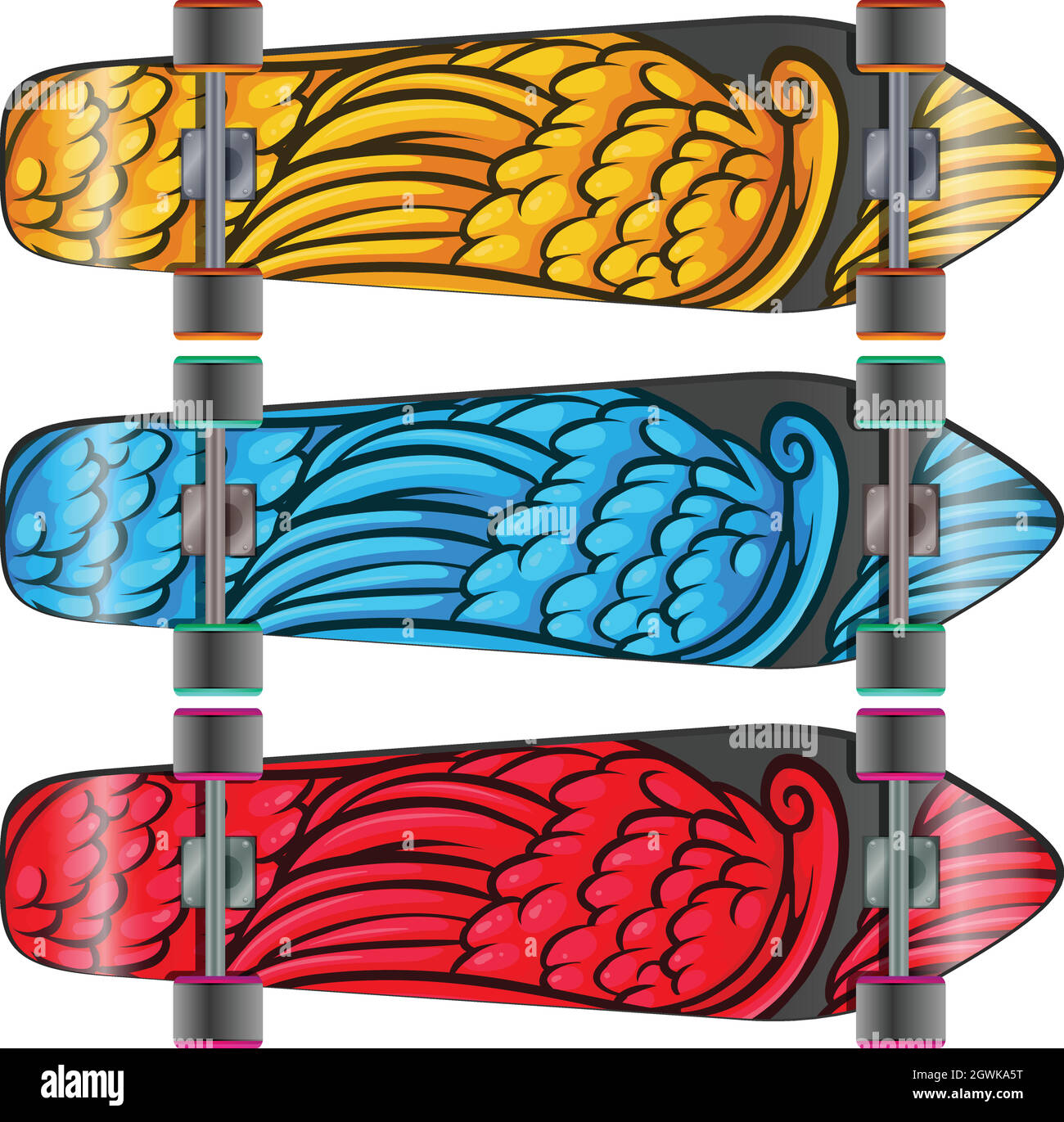 Colourful boards Stock Vector