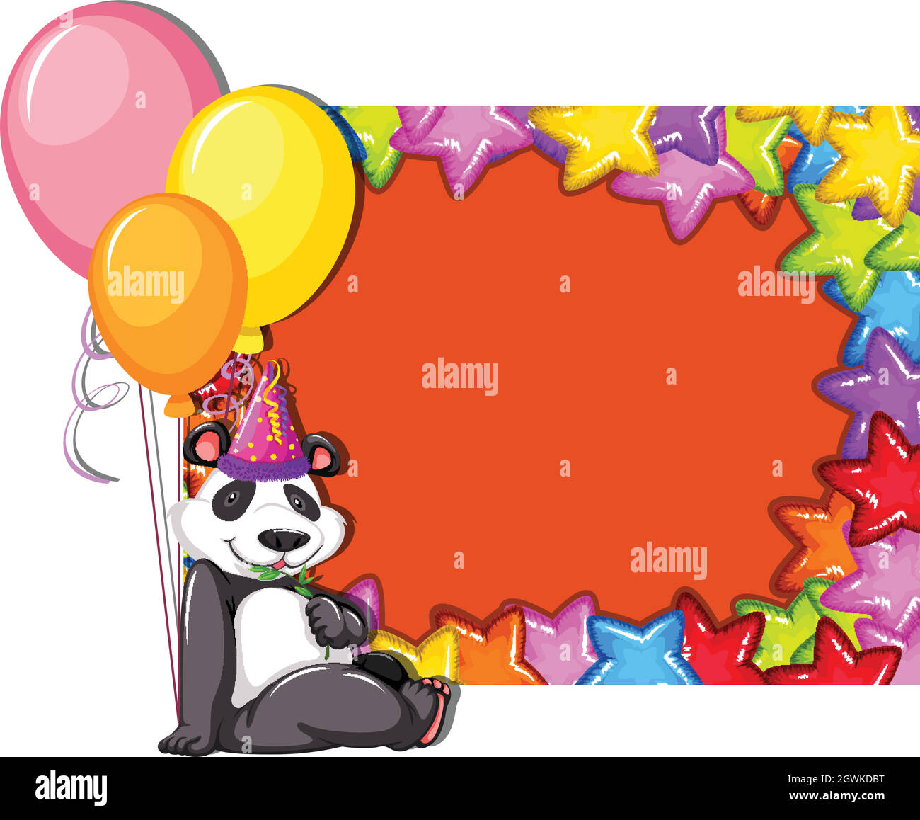 Border Design Panda Illustration High Resolution Stock Photography And Images Alamy