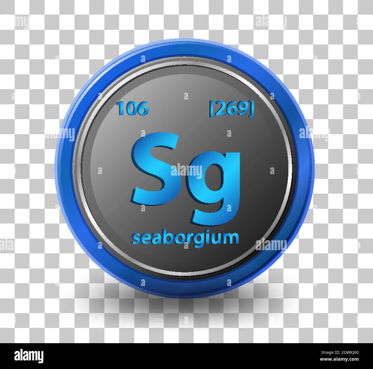 Seaborgium chemical element. Chemical symbol with atomic number and atomic  mass Stock Vector Image & Art - Alamy