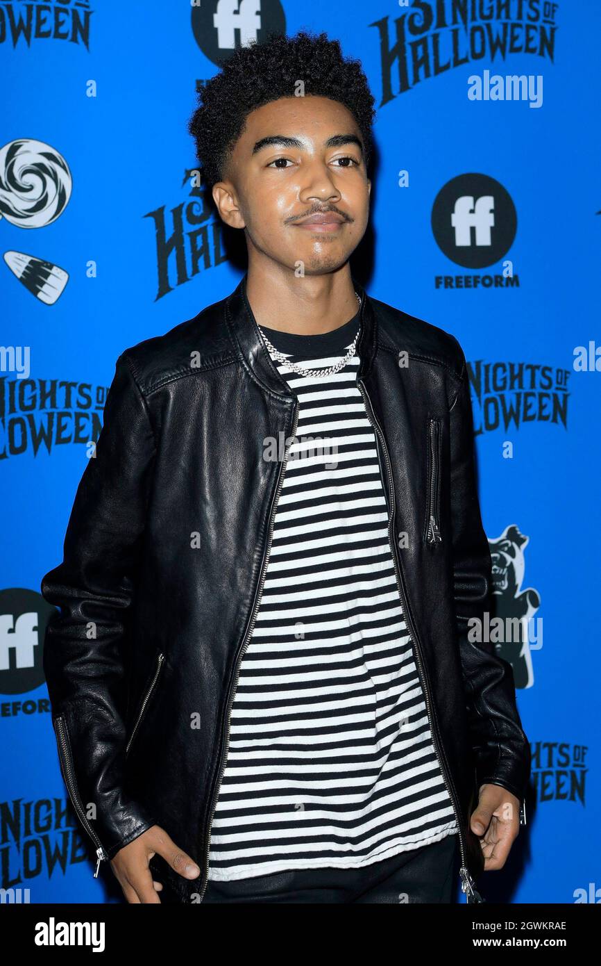 Los Angeles, CA. 30th Sep, 2021. Miles Brown at arrivals for Freeform