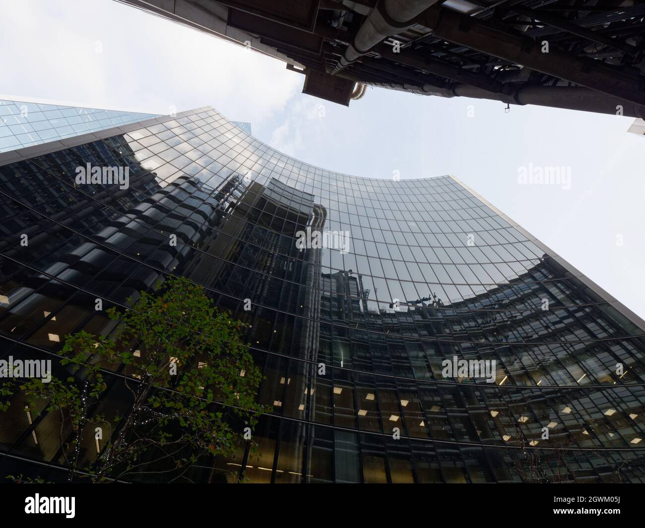 London, Greater London, England, September 21 2021: Modern buildings in the City of London on Lime Street. Stock Photo