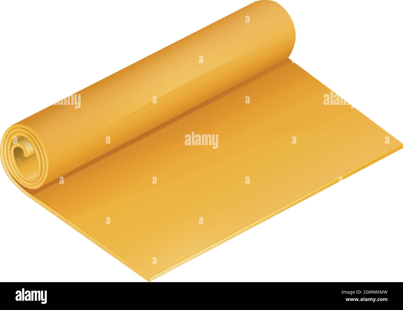 Rolled mat Stock Vector
