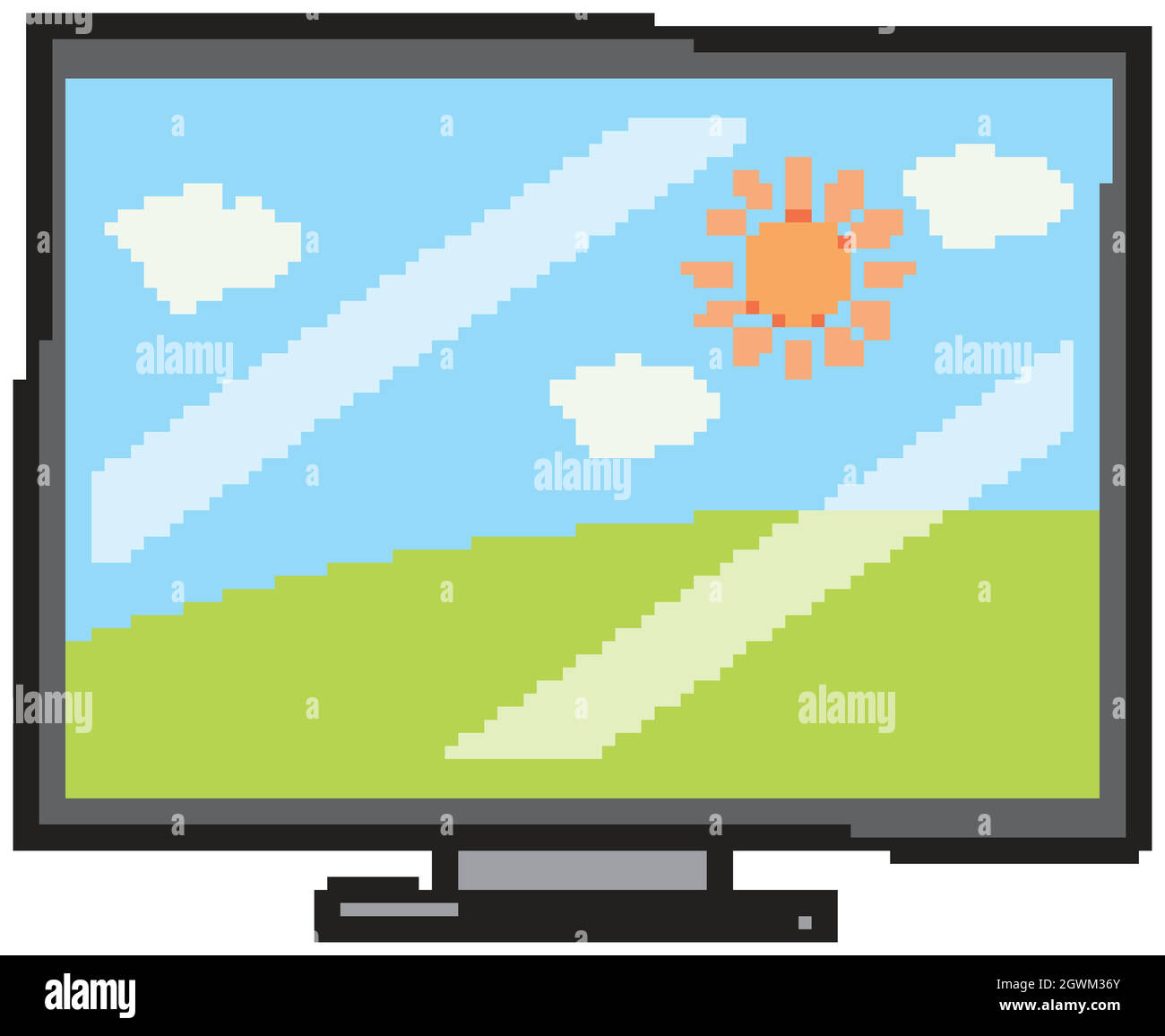 Screen sun Stock Vector Images - Alamy
