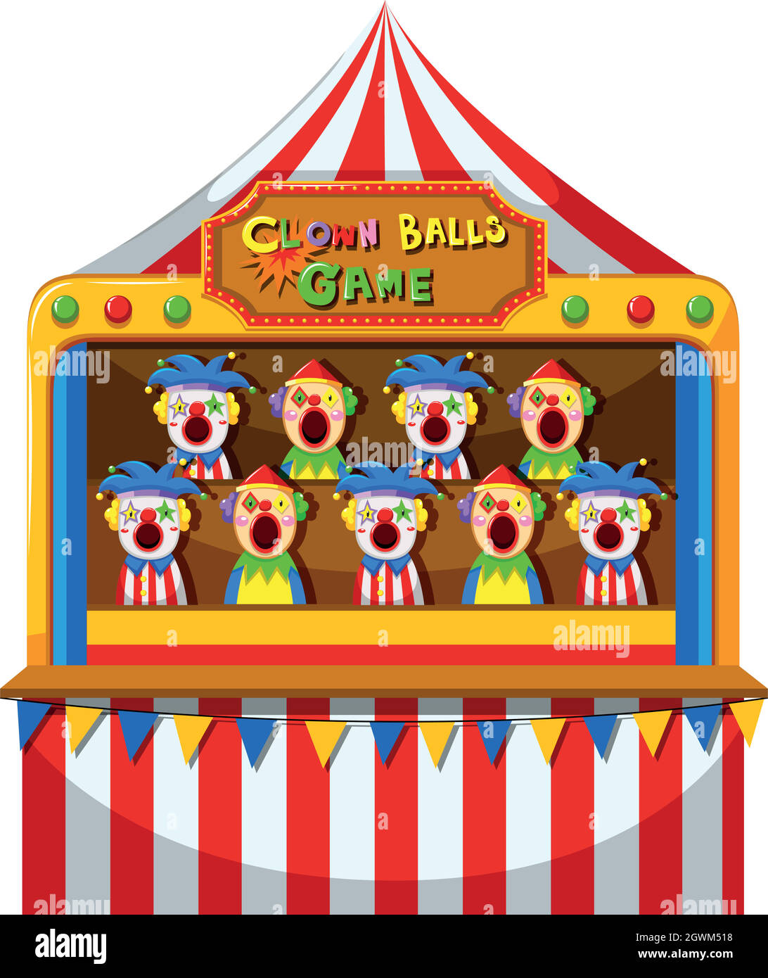 Clown game amusement park hi-res stock photography and images